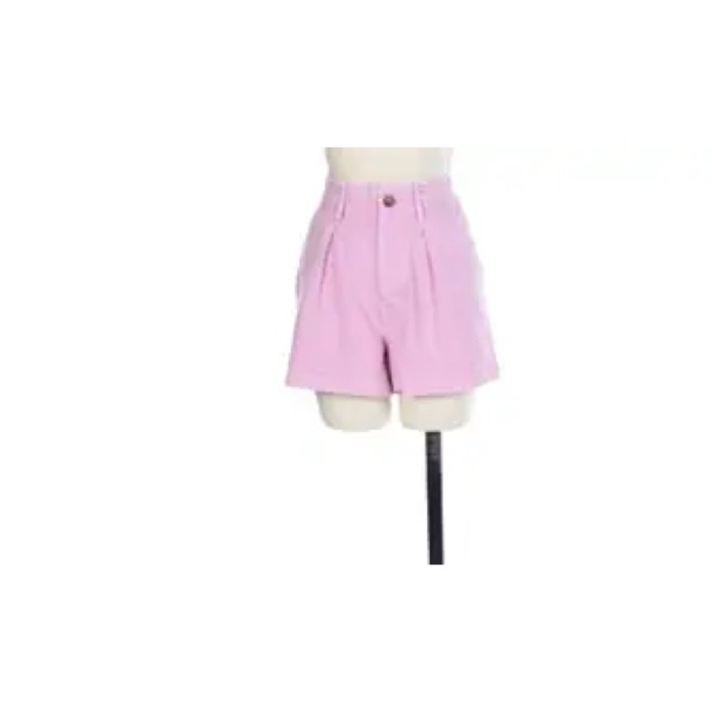 NWT Double Zero Denim Pleaded Shorts Women’s Size XL Pink Retro